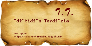 Tóbiás Terézia névjegykártya