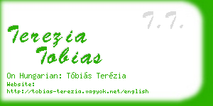 terezia tobias business card